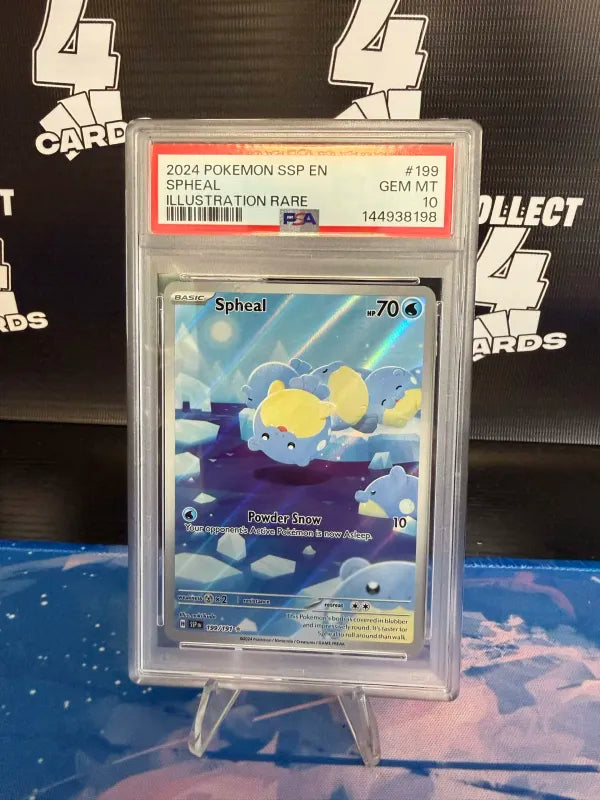 PSA 10 - POKÉMON SPHEAL 199 ILLUSTRATION RARE (2024 Surging Sparks)