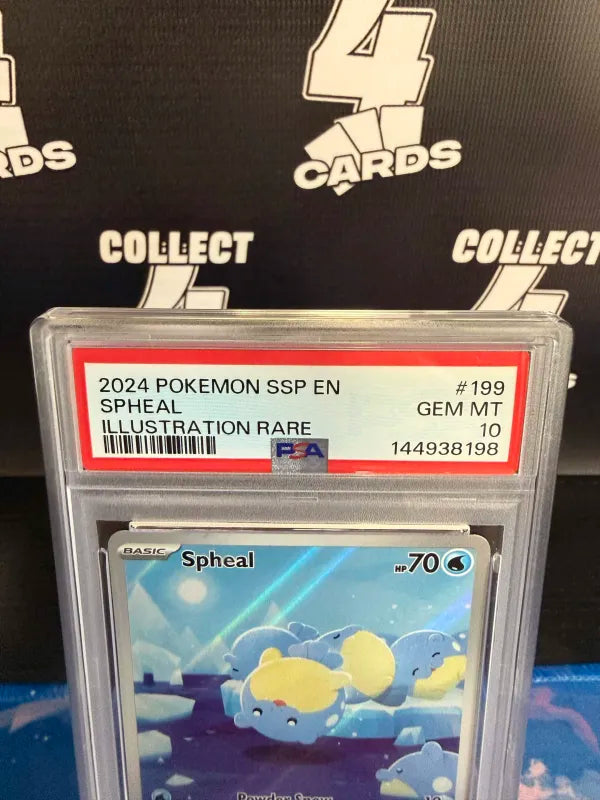 PSA 10 - POKÉMON SPHEAL 199 ILLUSTRATION RARE (2024 Surging Sparks)