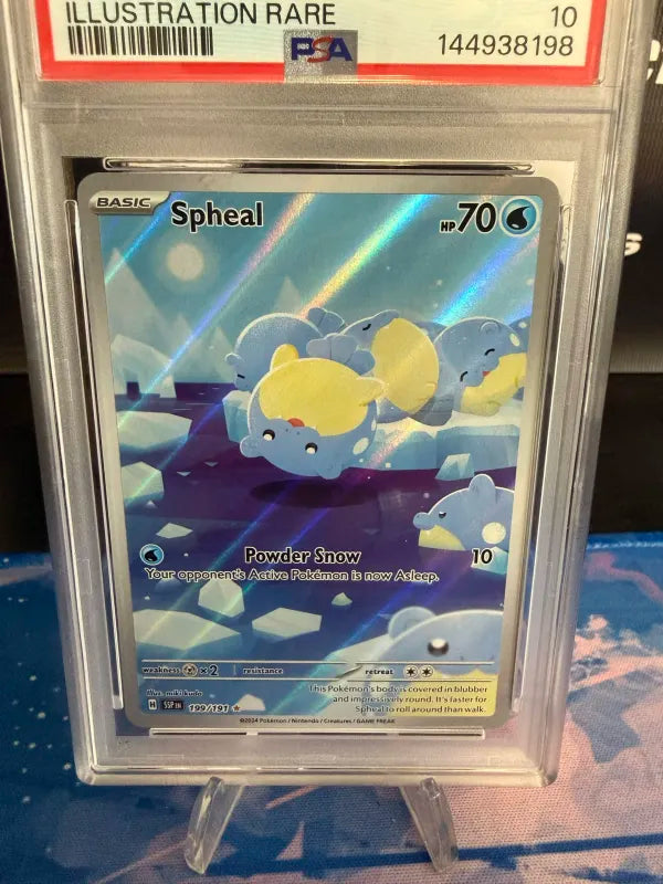 PSA 10 - POKÉMON SPHEAL 199 ILLUSTRATION RARE (2024 Surging Sparks)