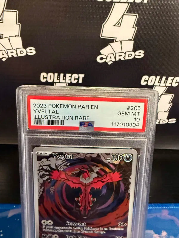 PSA 10 - POKÉMON YVELTAL 205 ILLUSTRATION RARE (2023 Paradox Rift)