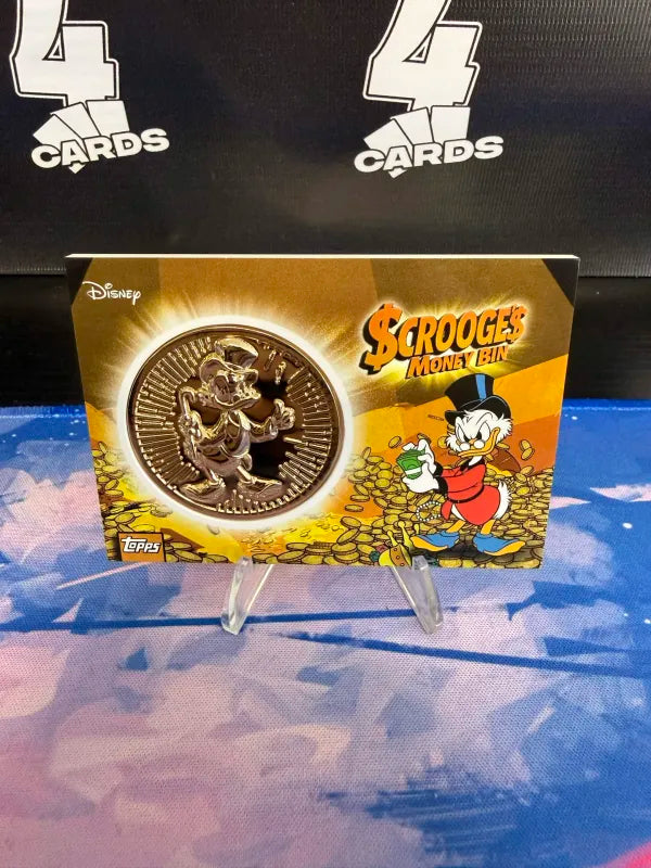 TOPPS NEON SCROOGE'S MONEY BIN METALLIC COIN CARD (Topps Neon 2026) NEAR MINT