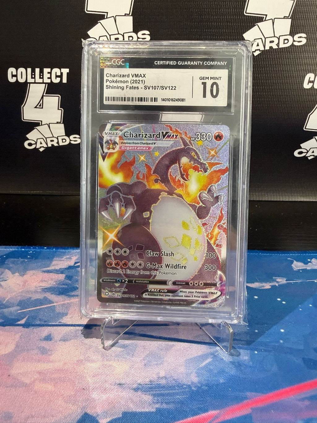 CGC 10 - CHARIZARD VMAX SV107 (2021 Shining Fates)
