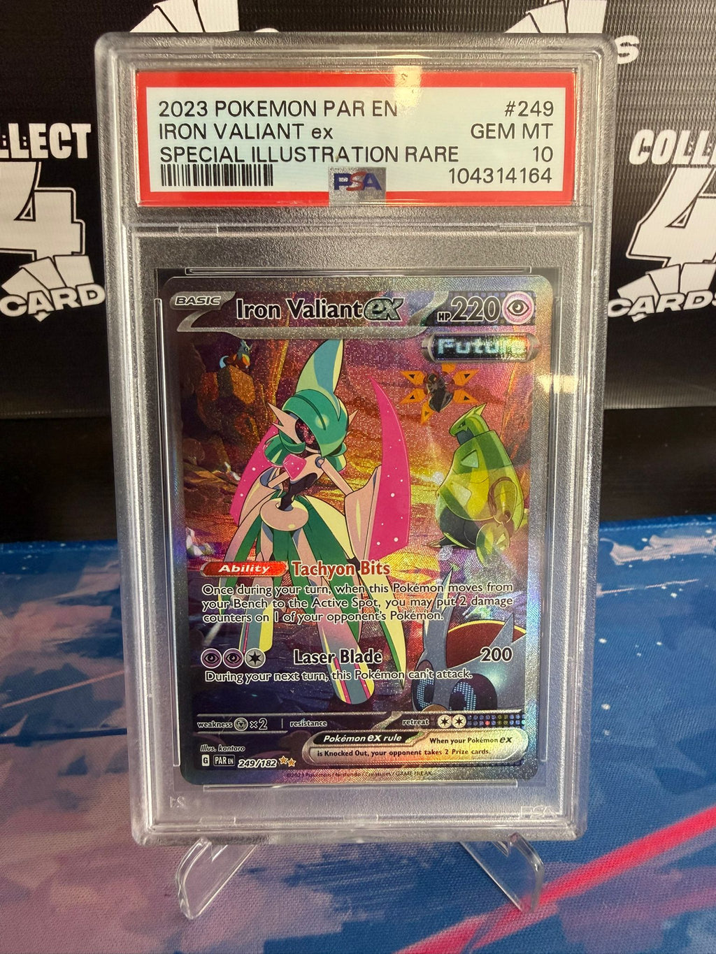PSA 10 - IRON VALIANT EX 249 SPECIAL ILLUSTRATION RARE (2023 Paradox Rift)