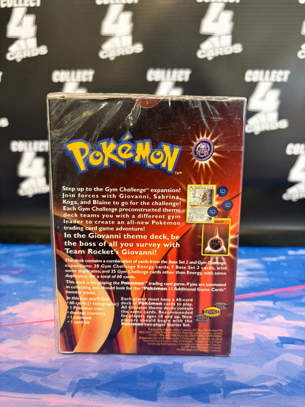 POKÉMON CARDS WOTC GIOVANNI GYM CHALLENGE SEALED THEME DECK