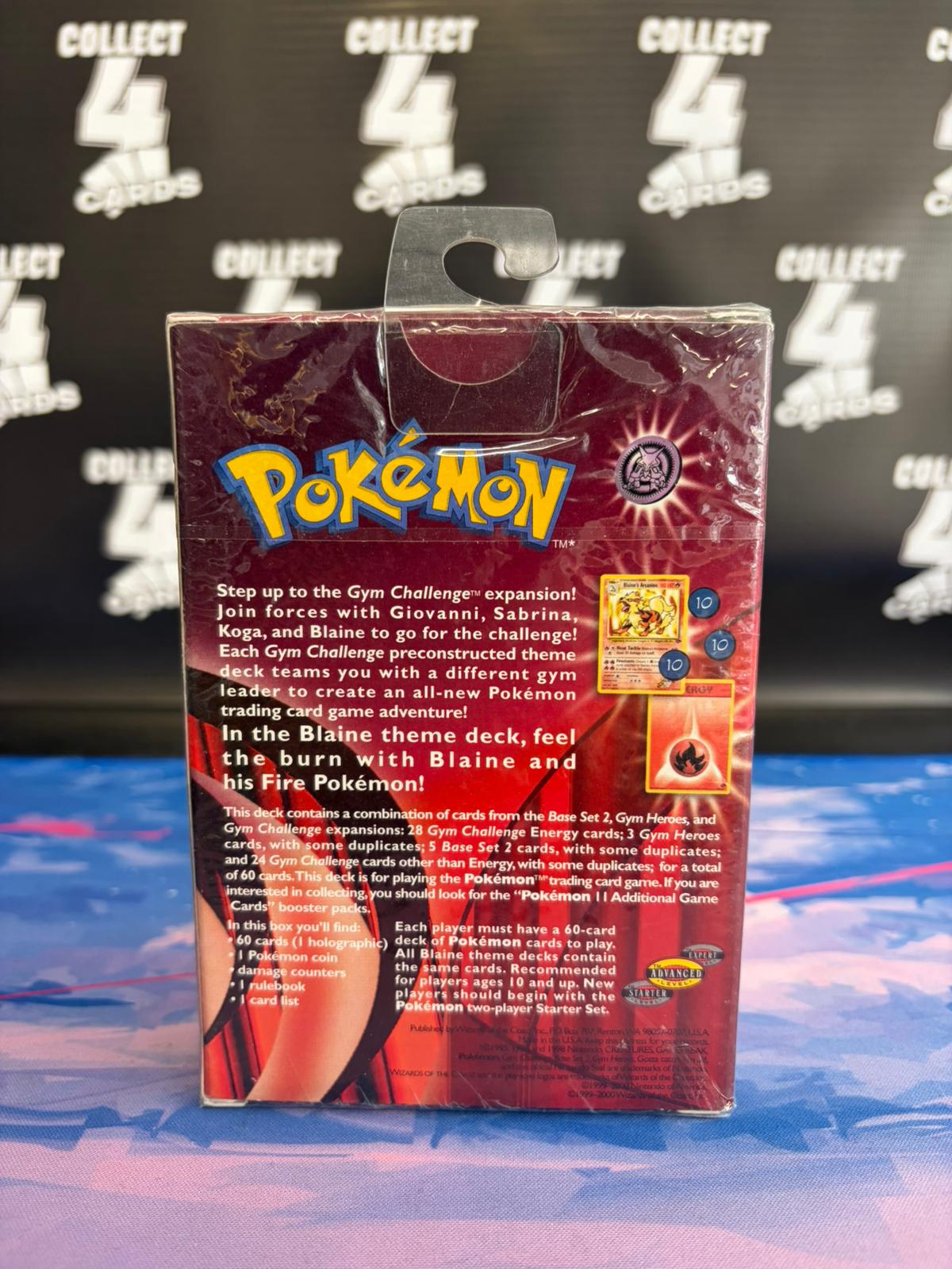 POKÉMON CARDS WOTC BLAINE GYM CHALLENGE SEALED THEME DECK