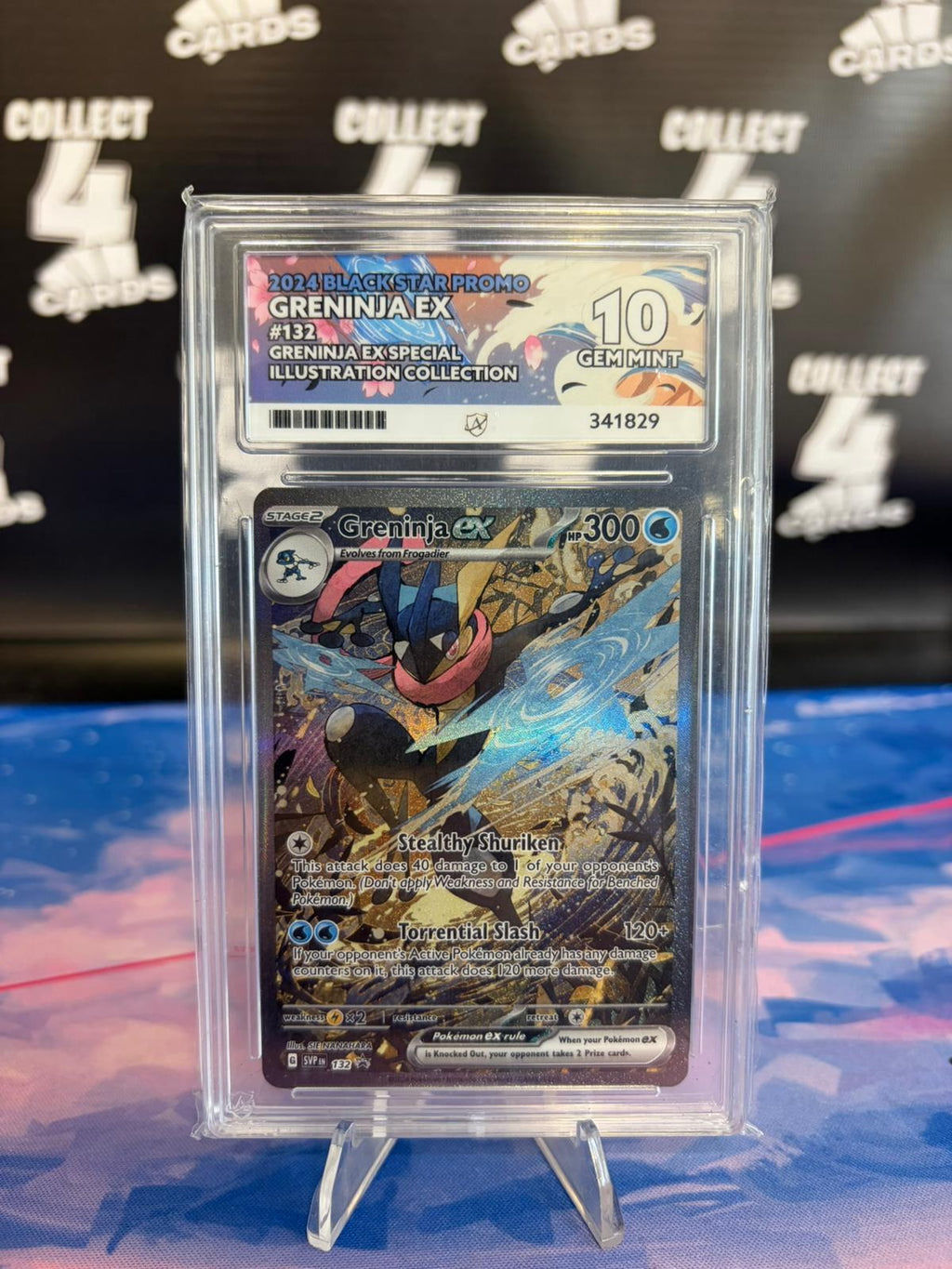 ACE 10 - GRENINJA EX 132 PROMO (2024 Shrouded Fable Black Star Promo)