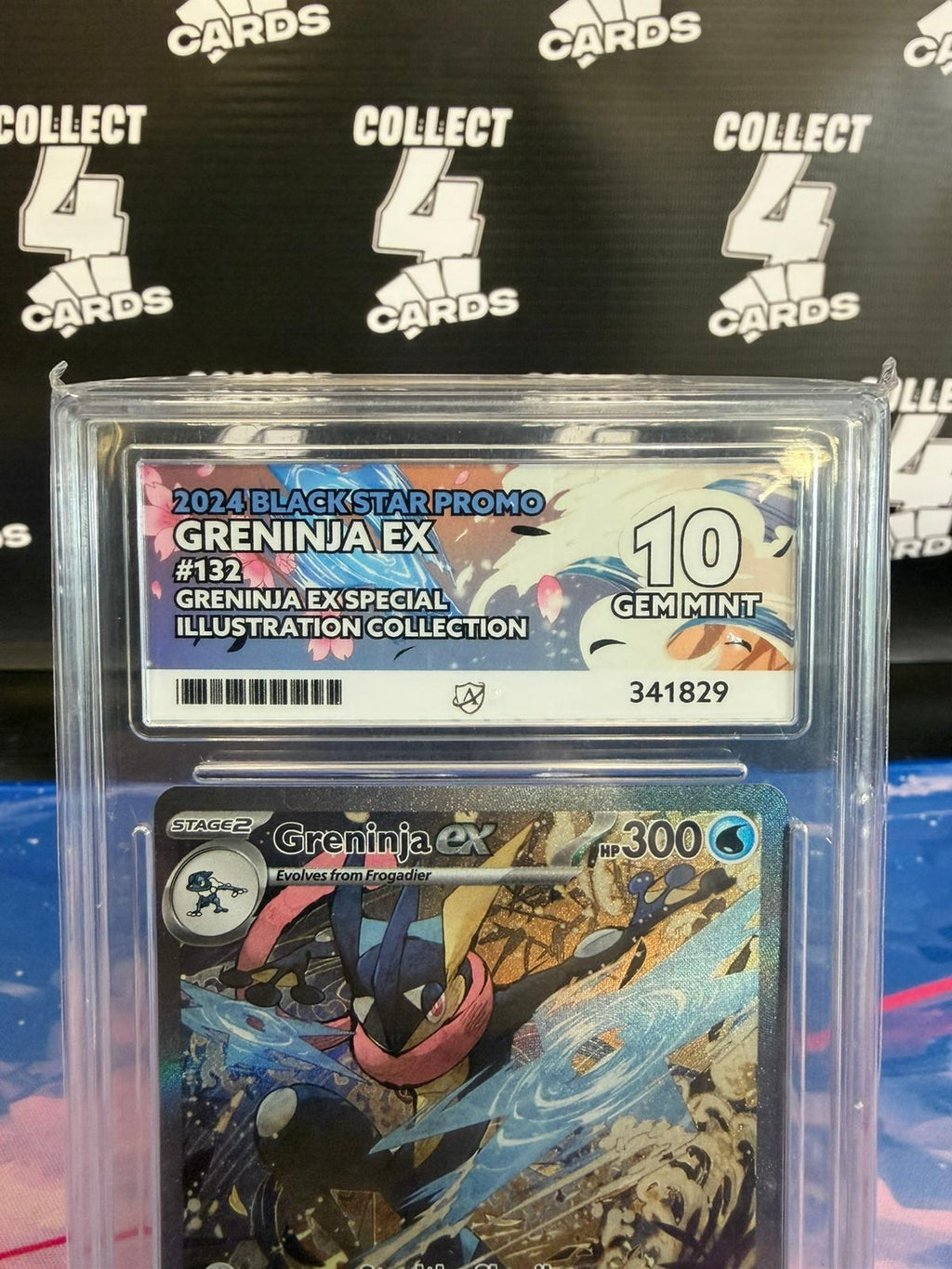 ACE 10 - GRENINJA EX 132 PROMO (2024 Shrouded Fable Black Star Promo)