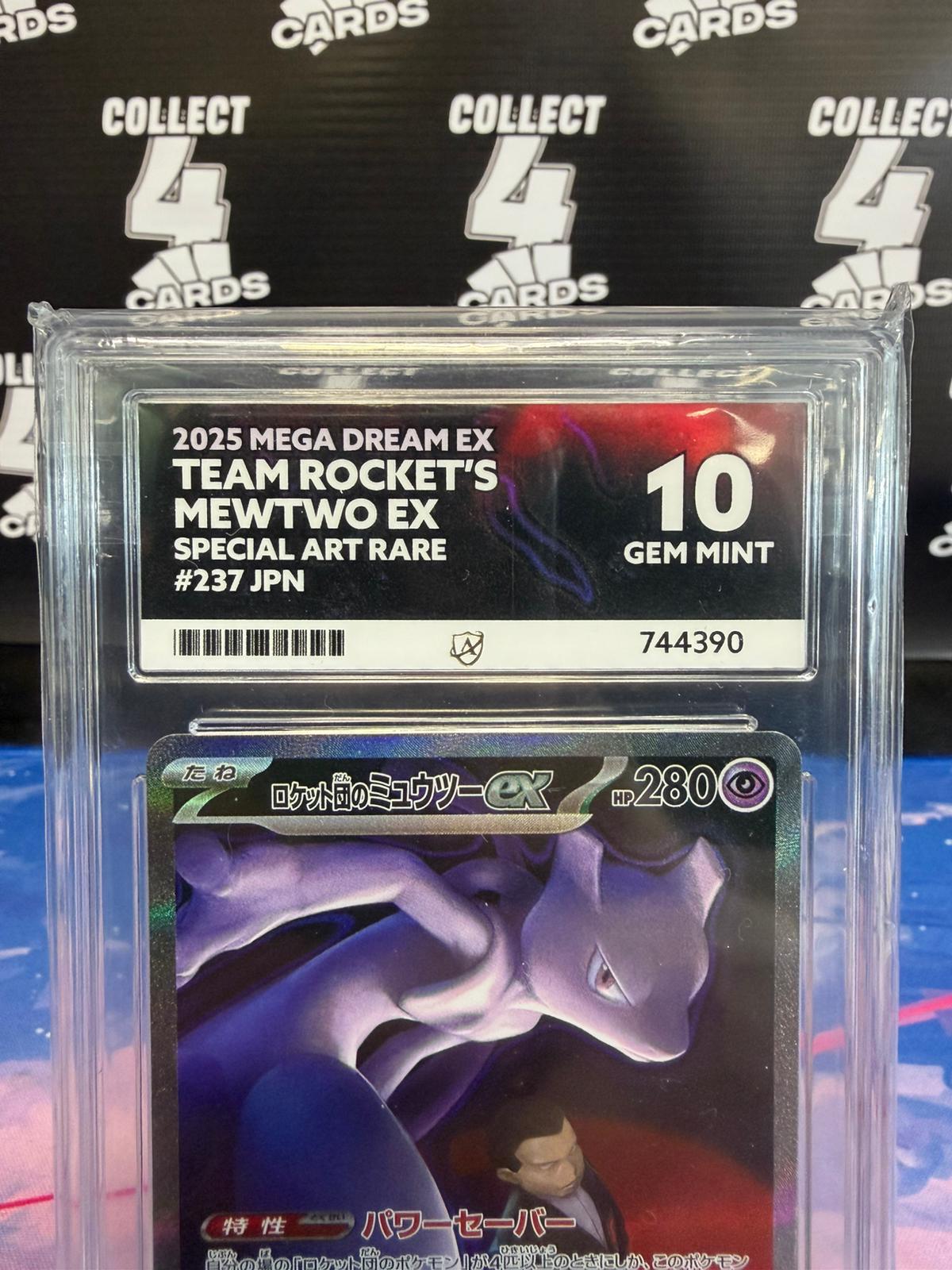 ACE 10 - TEAM ROCKET'S MEWTWO EX 237 (2025 Mega Dream EX) [JAPANESE]