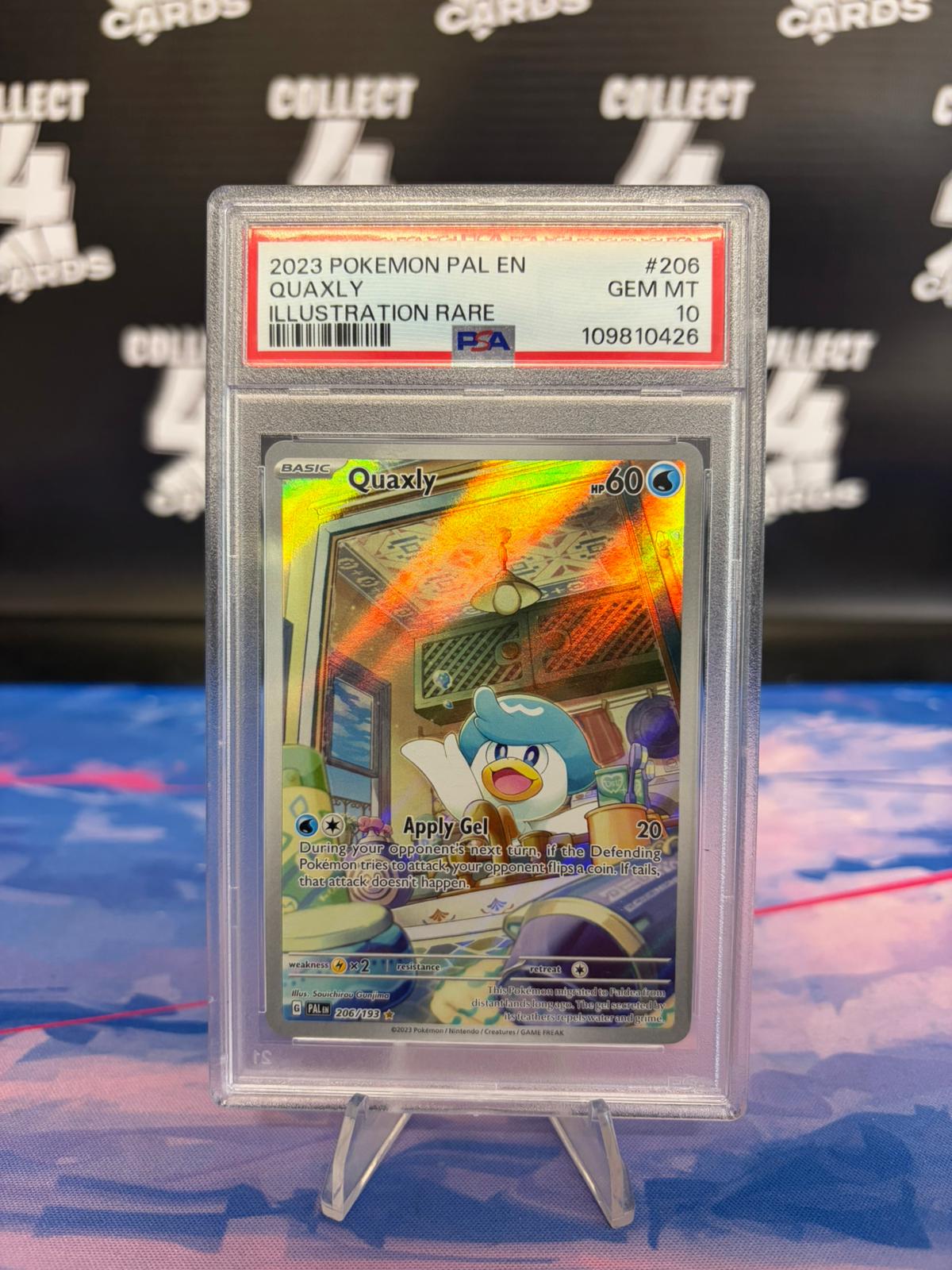 PSA 10 - POKÉMON QUAXLY 206 ILLUSTRATION RARE (2023 Paldea Evolved)