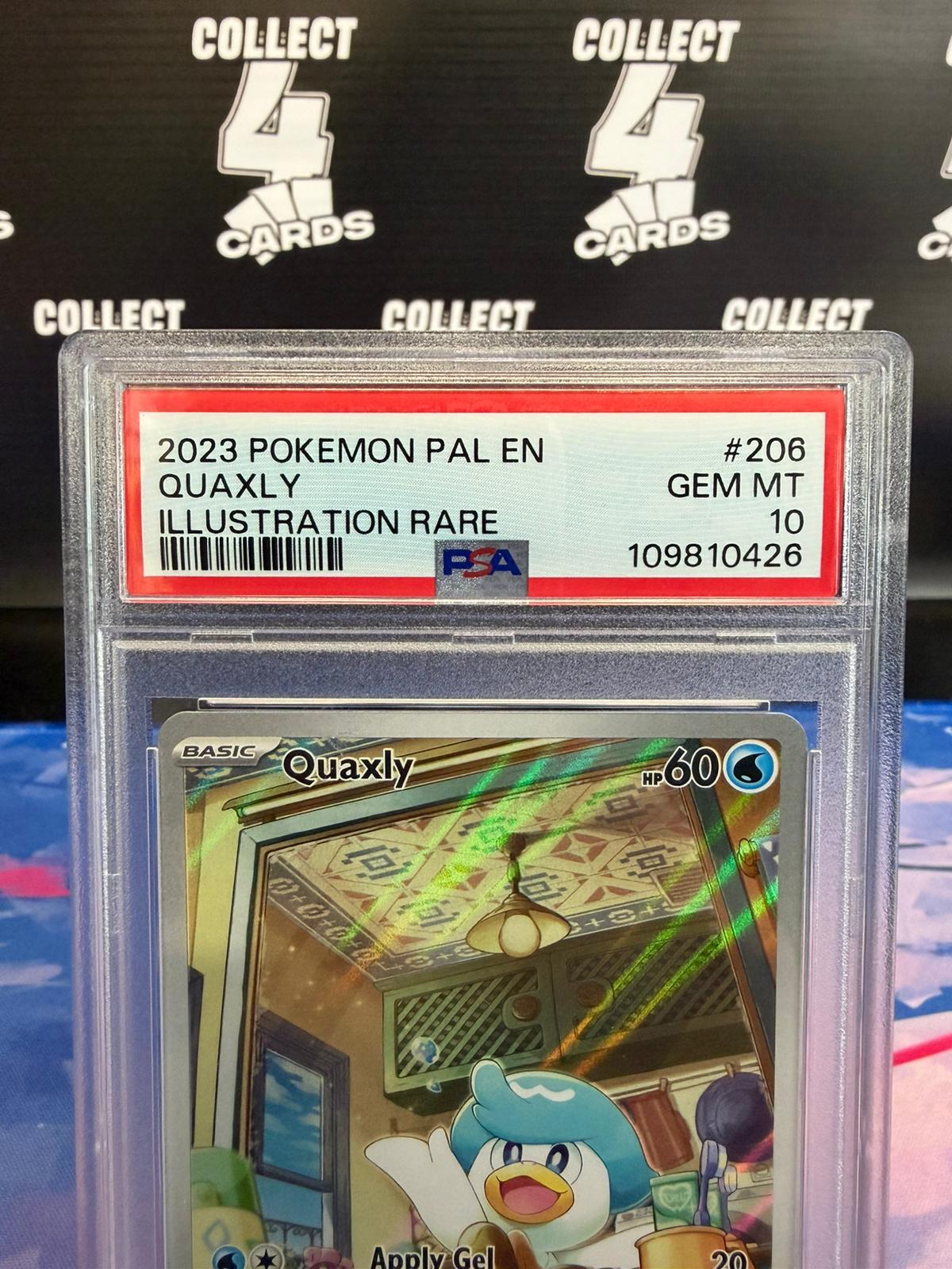 PSA 10 - POKÉMON QUAXLY 206 ILLUSTRATION RARE (2023 Paldea Evolved)