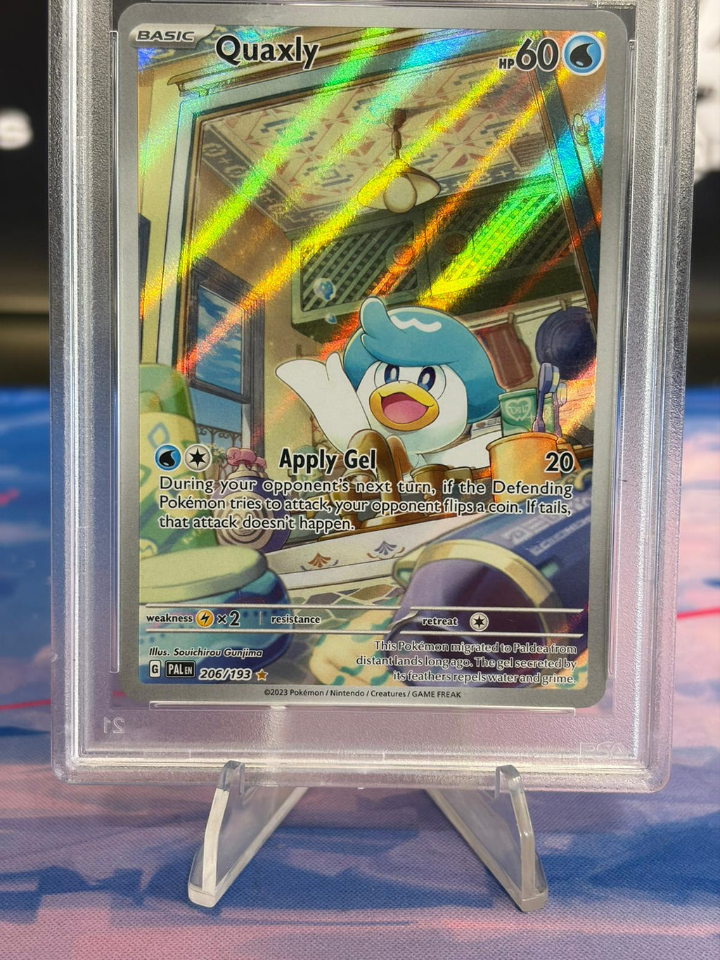 PSA 10 - POKÉMON QUAXLY 206 ILLUSTRATION RARE (2023 Paldea Evolved)