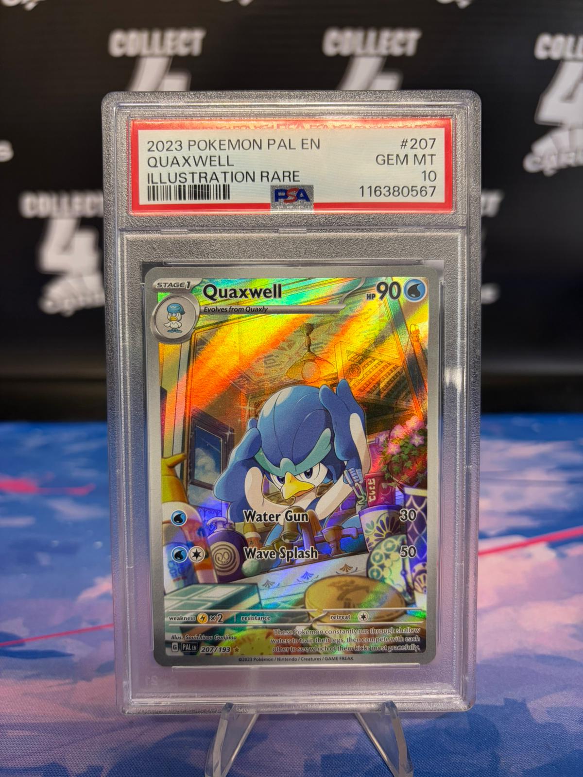 PSA 10 - POKÉMON QUAXWELL 207 ILLUSTRATION RARE (2023 Paldea Evolved)