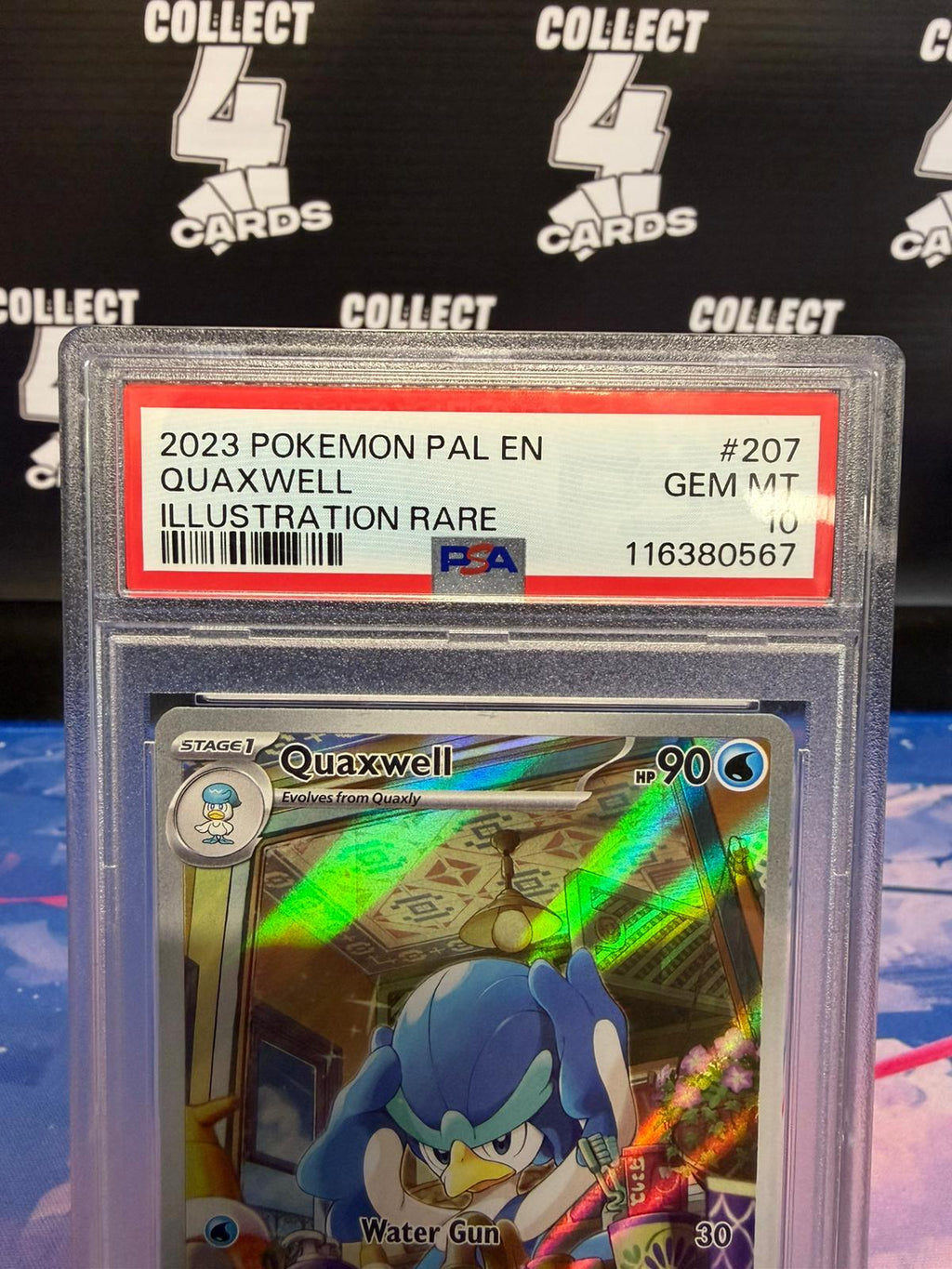PSA 10 - POKÉMON QUAXWELL 207 ILLUSTRATION RARE (2023 Paldea Evolved)