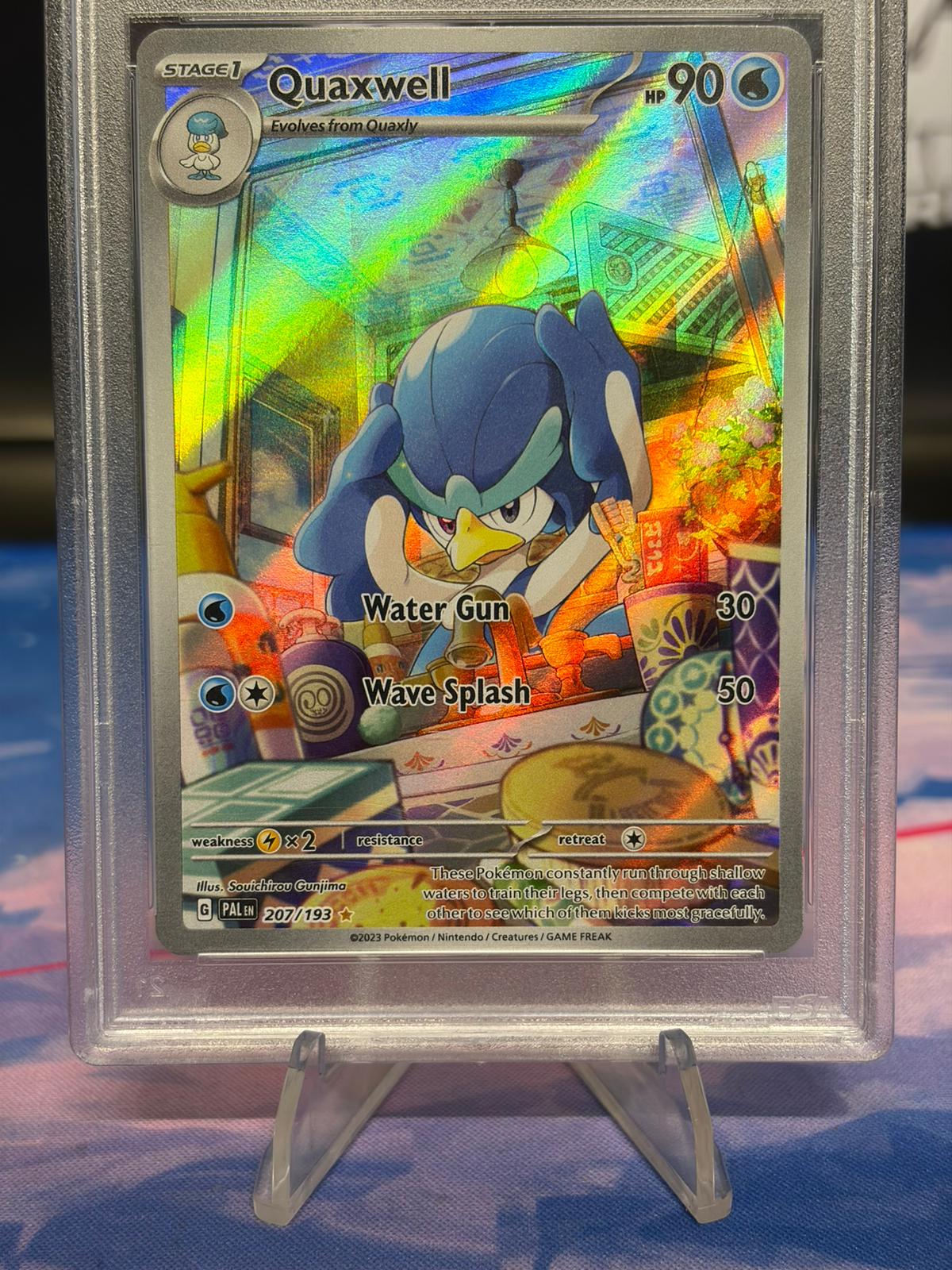 PSA 10 - POKÉMON QUAXWELL 207 ILLUSTRATION RARE (2023 Paldea Evolved)