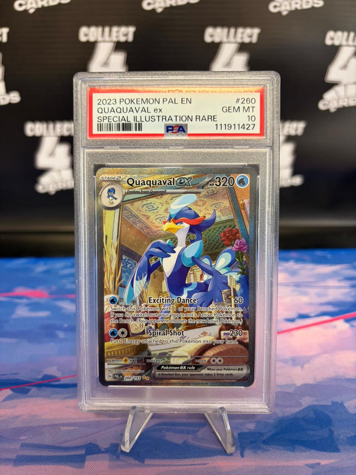 PSA 10 - POKÉMON QUAQUAVAL 260 SPECIAL ILLUSTRATION RARE (2023 Paldea Evolved)